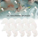 10pcs/set Hot Tub Reusable Floating Swimming Pool Portable Oil Absorbing Sponge