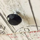 Diamond Shape Crystal Glass 30mm Kitchen Cabinet Door Drawer Knob Cupboard  P4B3