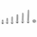 230pc M2 Stainless Steel 304 Hex Socket Button Head Screws Bolts Nuts Assortment