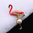 Elegants Flamingo Brooches Unisex Women &Men Brooch Pin Dress Coat Jewelry ï¼W