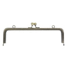 25cm Embossing Square Metal Purse Frame Handle for Clutch Bag Accessories