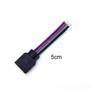 10pcs 4pin female flat cable connector wire for rgb 3528 5050 led strip light JR