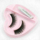1 Pair Natural Long Thick False Eyelashes Lashes Extensions with Glue Mak F F0S2