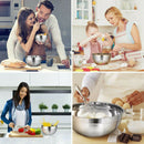 3Pcs Stainless Steel Mixing Bowl Quality Mixing Bowl Storage Salad Bowl