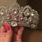 Bridal Tiara big crystal Queen Crown Wedding Hair Accessories diadem headba O7I5