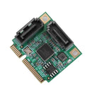 2 Ports Mini PCI-E PCI Express to SATA 3.0 Hard Drive Extension Card