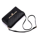 Elegant Diamond Lattice PU Handbags for Women Crossbody Shoulder Flap Bags