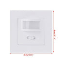 AC 110V-240V Infrared PIR Motion Sensor Recessed Wall Module Light Switch  1Pc