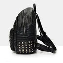 New Washed Leather Rivet Shoulder Bag Korean Leisure Travel Bag College Win