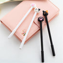 4Pcs Korean Stationery Cute Cat Rollerball Pen/Gel Black Ink Pens SchoolSupp Cy