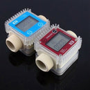 Digital Lcd K24 Flow Meter Turbine Fuel Flow Tester For Chemicals Water Sea