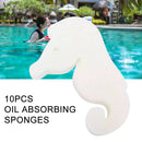 10pcs/set Hot Tub Reusable Floating Swimming Pool Portable Oil Absorbing Sponge