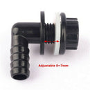 3/8" To 14mm Fish Water Tank Mini 90 Degree Elbow Drainage Connector FittijbSJTE