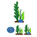 Marine Cartoon Wall Stickers Fish Coral Shark Dolphin Kindergarten Nursery Decor