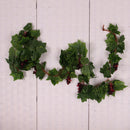 2Pcs 8.2ft Long Artificial Grape Leaf Garland Hanging Ivy Garland Ivy Leaf