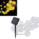 30LED Solar Powered Fairy String Lantern Lights Garden Hanging Christmas Ho U0Z1