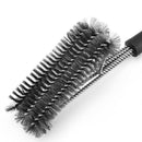 1pc Grill Brush BBQ Cleaner Cleaning Grilling Stainless Steel Wire Bristles