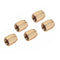 5 Pieces Brass Guitar Truss Rod Nut for Electric Guitar Bass Parts Stringed