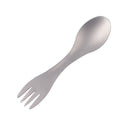 Outdoor Camping 2 in 1 Mini Clean Portable Titanium Fork Spoon Spork Kitchenware