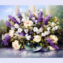 DIY Paint By Numbers 16"*20" Kit Romantic Lavender Painting On Canvas Homr Decor