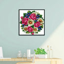 Flower Cross Stitch Kits DIY Stamped Embroidery 11CT Home Decoration (H418)