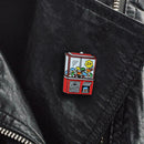 Fashion Cartoon Candy Machine Pin Brooches Creative Enamel Badges Jewelry