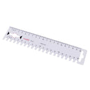 Rectangle Quilting Ruler Templates Metric Sewing Ruler For Crafts 20cm Long