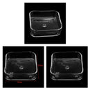 3x Aquarium Shrimp Feeding Dish Bowl Aquarium Tray Water Food Smaller Reptile