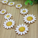 Charming Women Girls Daisy Flower Bib Statement Collar Chain Floral Ne TEW