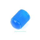 100pcs Plastic Car Truck Bike Tire Tyre Wheel Valve Stems Caps Dust Cover Blue