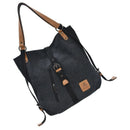 Women Fashion Casual Canvas Multifunctional Messenger Bag ï¼ˆBlackï¼‰