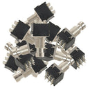 10 Pcs 9-pin 3PDT Guitar effects Self-locking Button switch