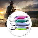 4Pcs/Lot Colorful Trout Spoon Metal Fishing Lures Spinner Tack Baits HOT Ne T1J3