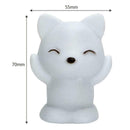 1x Fox Shape LED Night Light Changing Colors Home Desktop Lamp Bedside Deco Q2G4