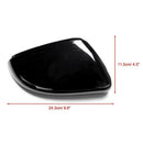 2Pcs/Set Bright Black Front Wing Side Mirror Cover Housing Cap for Golf Mk6 V6A6