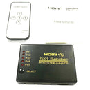 5Port 1080P Video HDMI Switch Switcher Splitter for HDTV DVD TV BOX+ IR Remo%!