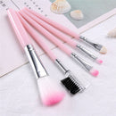 5Pcs Women Makeup Brush Eye Shadows Lipsticks Cosmetic Brushes Tools Set Kits Kw