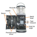 15 In 1 LED Camping Lantern Kit Battery Powered Tent Light Screwdriver Tapeline