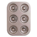 6 Cups Muffin Cake Mould Metal Cupcake Mold Non-Stick Donut Baking Pan