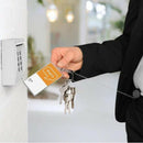 1pc Retractable Badge Holder Reel Name Card Keychain Metal ID Belt Clip Keyr Kw