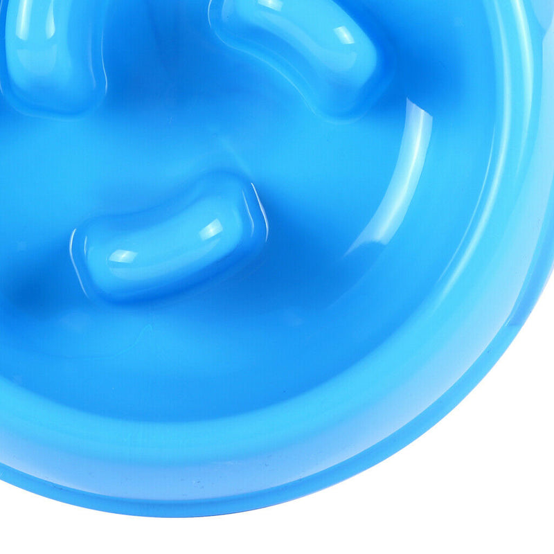 Interactive Dog Slow Feeder Anti-gulping Bowl Non Slip Food Maze--Blue