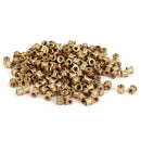 M3 x 3mm Female Thread Brass Knurled Threaded Insert Embedment Nuts 100PCS N7K3