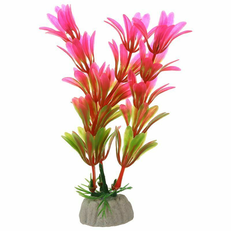 10 pcs Artificial Aquarium Fish Tank Water Plant Plastic Ornament (Random C