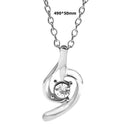 Crystal Pendants Necklace Diamond Women Charm Clavicle Chain Jewelry (C) A