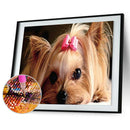5D DIY Full Drill Diamond Painting Cute Dog Cross Stitch Embroidery Kit
