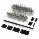 1450Pcs 2.54 mm Wire Housing Connector Kit Crimp PCB Pin Headers Set For Du