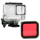 Clear Waterproof Case Diving Housing Shell+ Red Filter Kit For Gopro Hero7