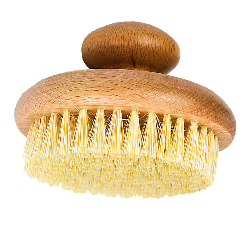 Natural Bath Body Brush Beech Handle Stains Remover Back Scrubbing Brush