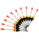10Pcs/Set Carp Fishing Floats Set Buoy Bobber Stick for Fish Tackle Vertica S3W1