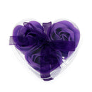 3XScented rose flower petal bath body soap wedding party gift heart bottle Hn